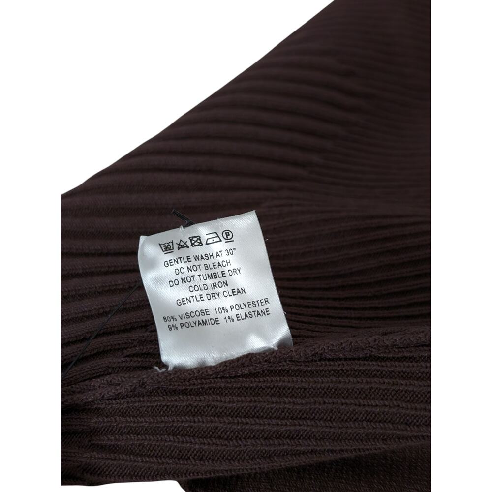 NWT Andreadamo Cut Out Ribbed Mini Skirt - Picture 7 of 10